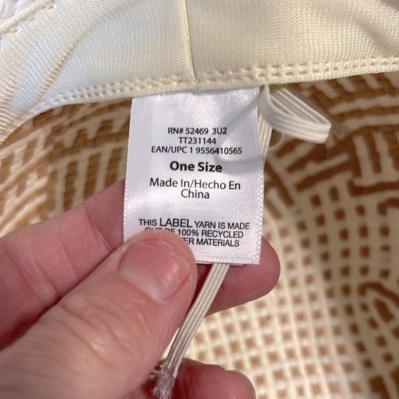 Straw Hat Floppy Two Tone Sun Beach Womens One Size - Picture 7 of 7